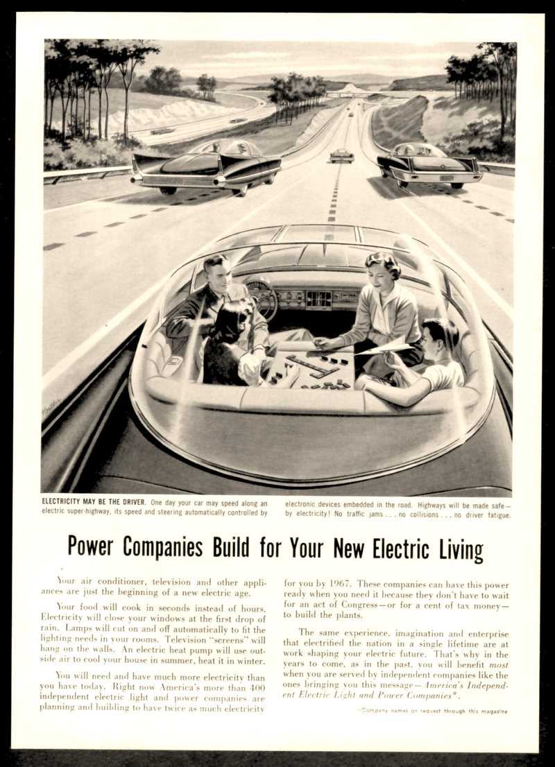 Illustration for article titled Driverless Car of the Future (1957)
